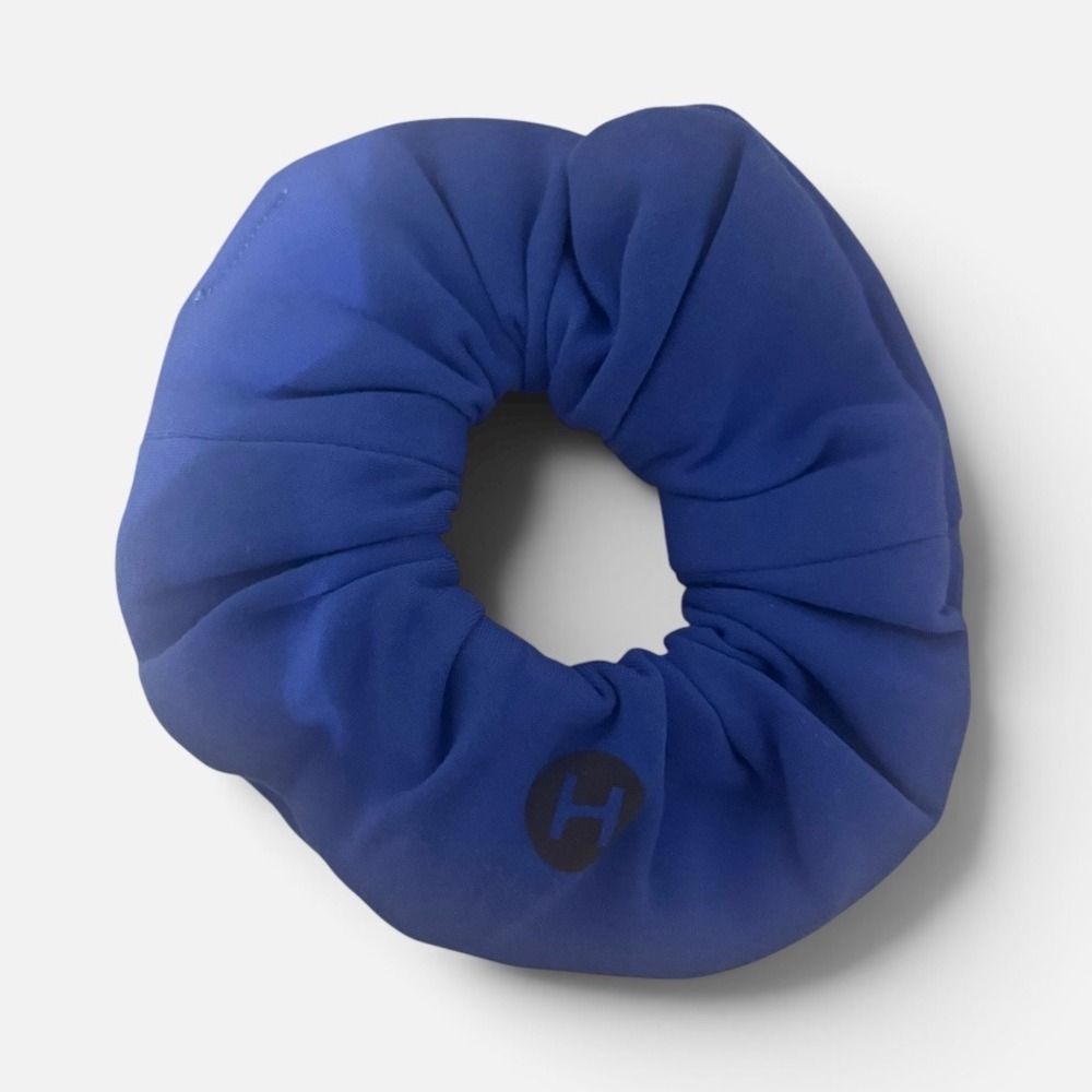 Halara Scrunchie Women OS Blue NEW Logo Athletic Hair Accessory